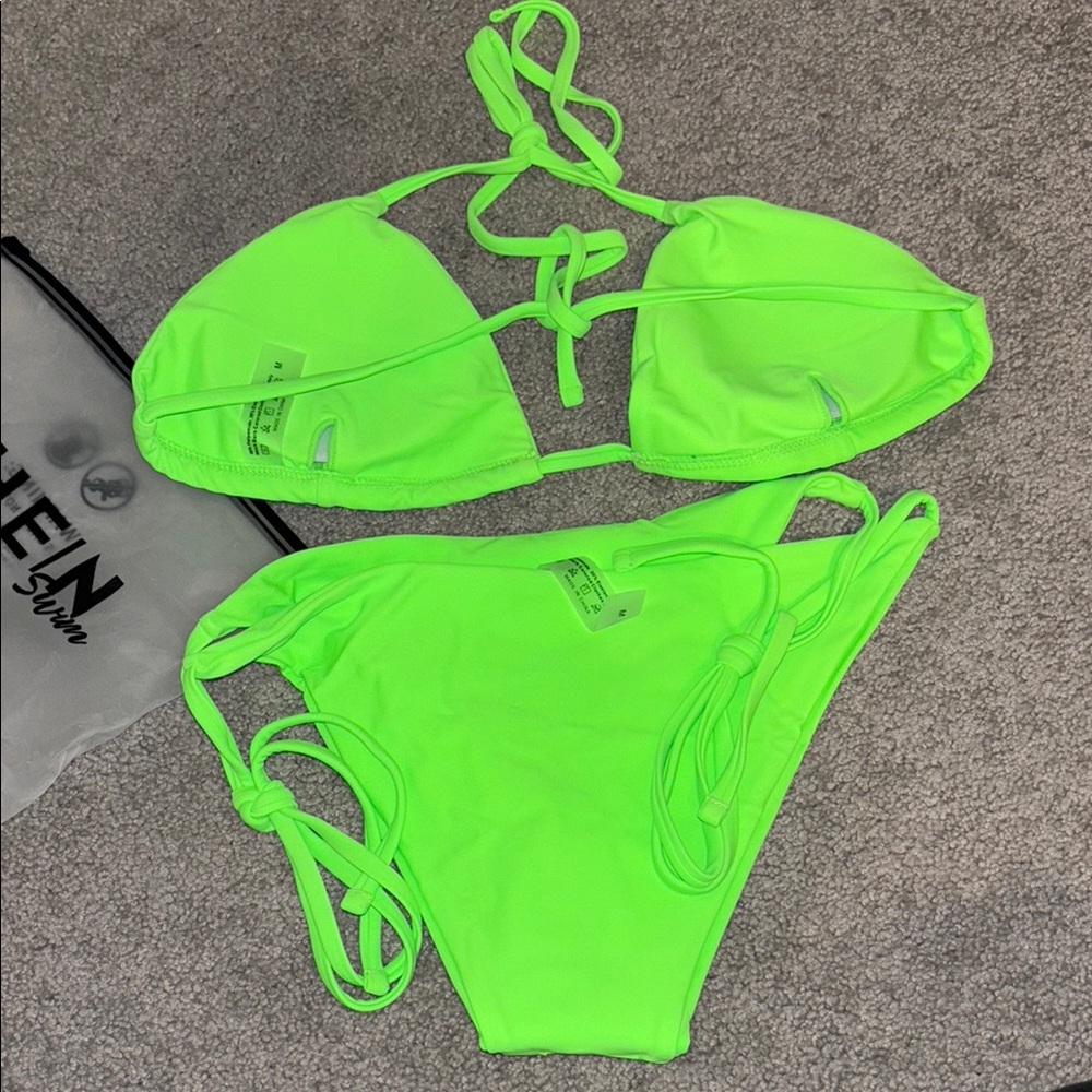 Shein Neon Green Bikini Set